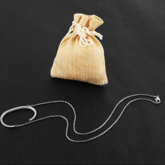 ✨SILVER Woman’s Name Initial Necklace • | C | *NWT - Picture 5 of 5